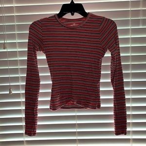 Long sleeve striped top